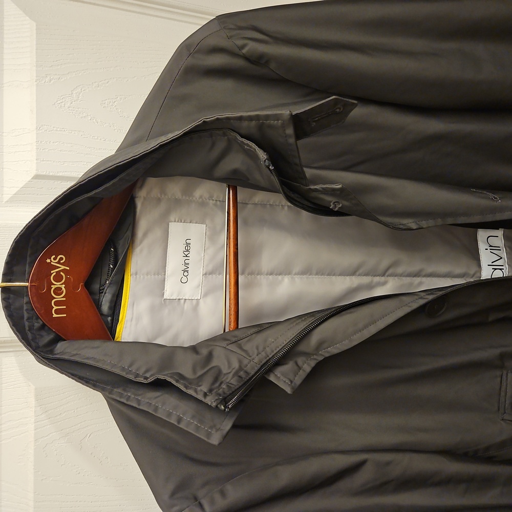 Calvin Klein Slim Fit Raincoat | 38S | Removable Liner - Picture 2 of 8